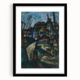 In the Suburbs Realism Art Print - Konštantín Bauer Urban Landscape Scene