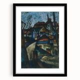 In the Suburbs Realism Art Print - Konštantín Bauer Urban Landscape Scene
