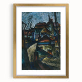 In the Suburbs Realism Art Print - Konštantín Bauer Urban Landscape Scene