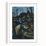 In the Suburbs Realism Art Print - Konštantín Bauer Urban Landscape Scene