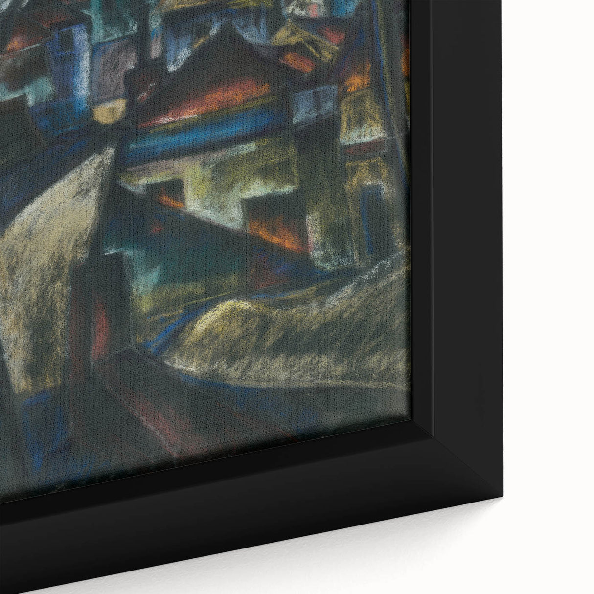 In the Suburbs Realism Art Print - Konštantín Bauer Urban Landscape Scene