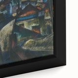 In the Suburbs Realism Art Print - Konštantín Bauer Urban Landscape Scene