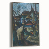 In the Suburbs Realism Art Print - Konštantín Bauer Urban Landscape Scene