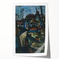 In the Suburbs Realism Art Print - Konštantín Bauer Urban Landscape Scene