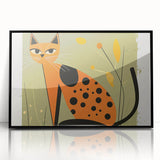 Retro Spotted Cat – Boys Room Wall Art