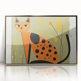 Retro Spotted Cat – Boys Room Wall Art