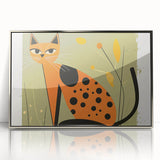 Retro Spotted Cat – Boys Room Wall Art
