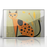 Retro Spotted Cat – Boys Room Wall Art