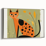 Retro Spotted Cat – Boys Room Wall Art