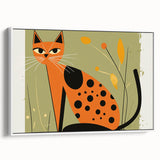 Retro Spotted Cat – Boys Room Wall Art