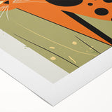 Retro Spotted Cat – Boys Room Wall Art