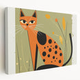 Retro Spotted Cat – Boys Room Wall Art