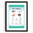 Arctic Animals Kids Educational Wall Art - Learning Print