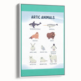 Arctic Animals Kids Educational Wall Art - Learning Print