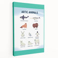 Arctic Animals Kids Educational Wall Art - Learning Print