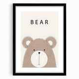 Adorable Bear Nursery Wall Art – Baby Room Decor & Kids Art Print