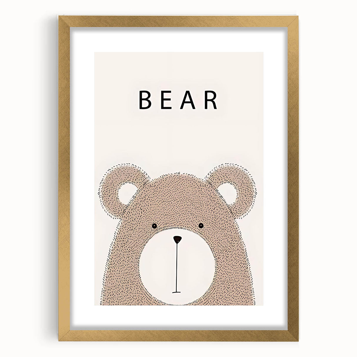 Adorable Bear Nursery Wall Art – Baby Room Decor & Kids Art Print