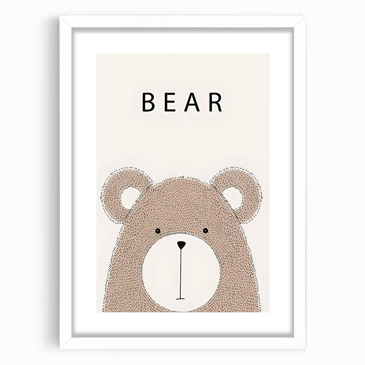 Adorable Bear Nursery Wall Art – Baby Room Decor & Kids Art Print