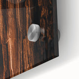 Large abstract wall art on acrylic glass featuring warm autumnal colors.