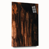 Large abstract wall art in acrylic print featuring swirling autumn hues, ideal for bedroom or dining room decor.