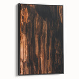 Black and white landscape art painting of trees in autumn on framed canvas, ideal for bedroom wall decor.