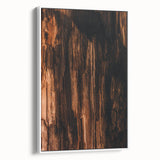 Extra large vintage poster art on framed canvas depicting colorful fall foliage against a black background.