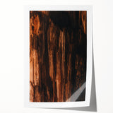 Extra large rolled print featuring a fall-themed floral design in warm orange and red tones.