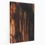 Large canvas depicting an abstract interpretation of fall with warm orange and red tones, suitable for kitchen wall art.