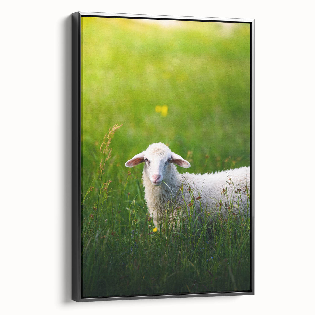 Black and white landscape art painting on framed canvas, featuring a vintage poster style, ideal for bedroom wall decor.
