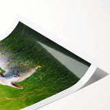 Extra large rolled print featuring line art flowers in black and white, ideal for large living room wall art.