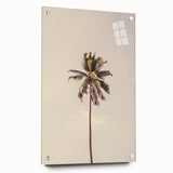 Large abstract wall art on acrylic glass depicting vibrant summer theme, suitable for bedroom or dining room decor.