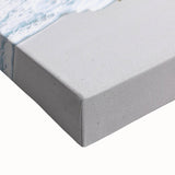 Large art on stretched canvas depicting a black and white landscape, ideal for bedroom wall decor.