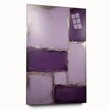 Abstract strokes wall art displayed in a side view, showcasing vibrant colors and fluid designs on acrylic glass, ideal for modern home decor.