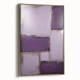 Framed canvas wall art showcasing abstract strokes in gold and neutral tones, perfect for modern decor. Side view captures the elegant frame and texture.