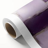 Abstract wall art print on rolled canvas, showcasing vibrant strokes in blue and gold hues, perfect for modern home decor. Packaged securely in a cardboard tube for safe delivery.