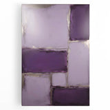 Abstract strokes wall art on a stretched canvas, showcasing vibrant colors of blue, pink, and gold. Ideal for modern home decor or artistic interiors.