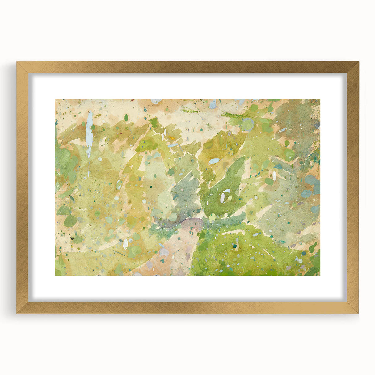 Modern Wall Art – Abstract Color Study for Road Through the Forest