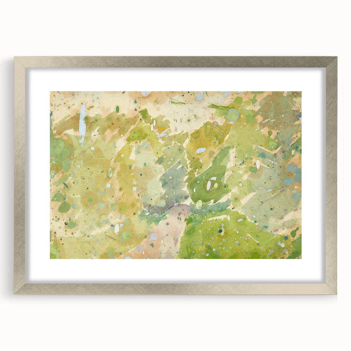 Modern Wall Art – Abstract Color Study for Road Through the Forest