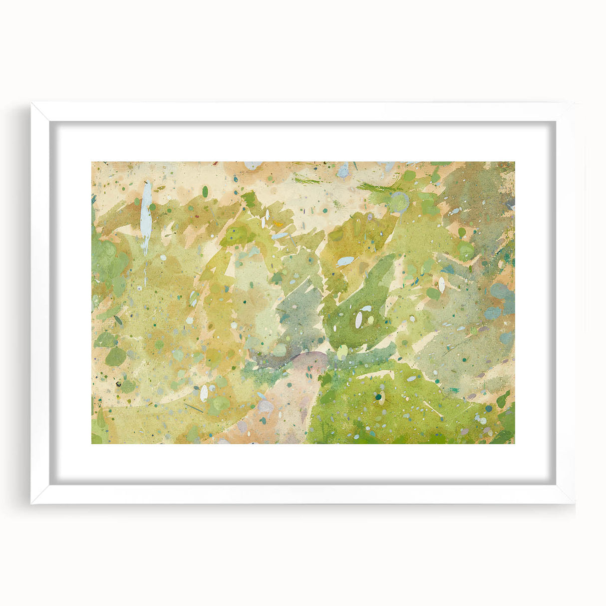 Modern Wall Art – Abstract Color Study for Road Through the Forest