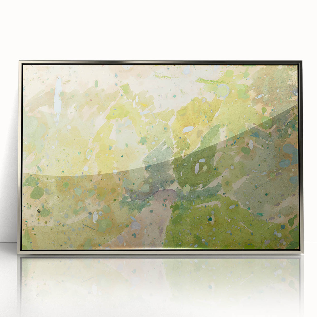 Modern Wall Art – Abstract Color Study for Road Through the Forest