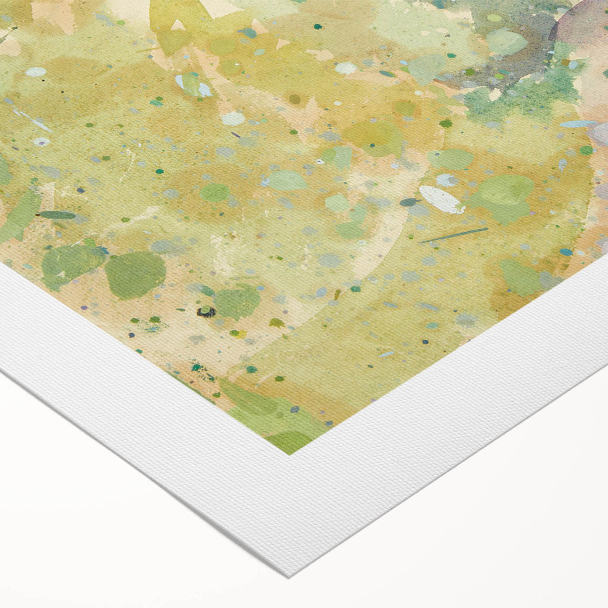 Modern Wall Art – Abstract Color Study for Road Through the Forest