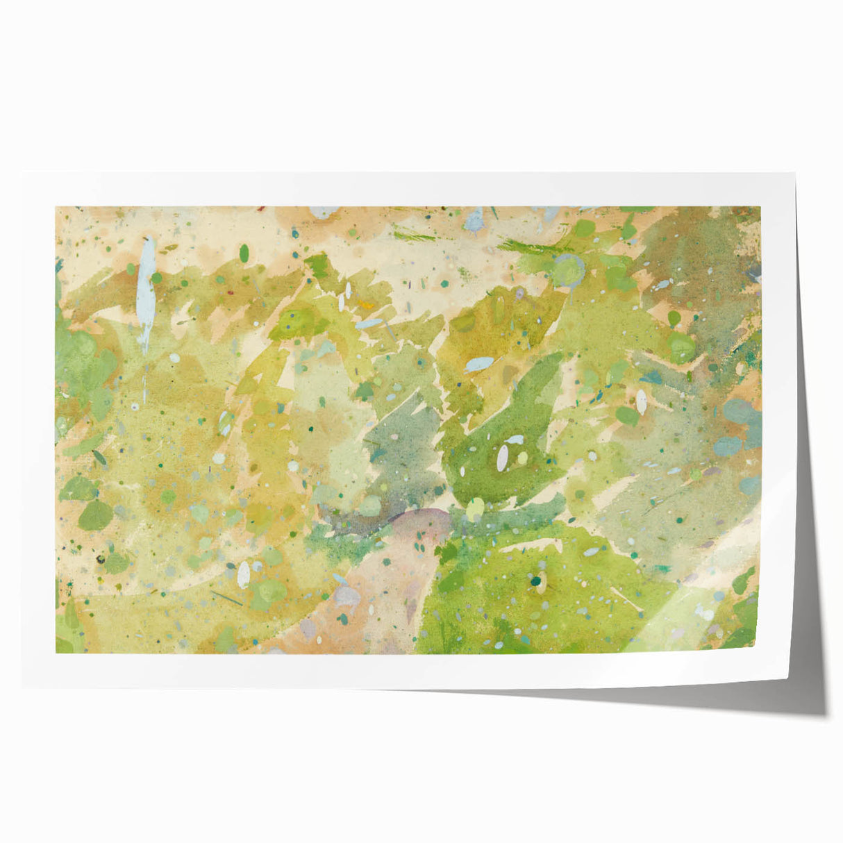 Modern Wall Art – Abstract Color Study for Road Through the Forest
