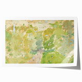 Modern Wall Art – Abstract Color Study for Road Through the Forest
