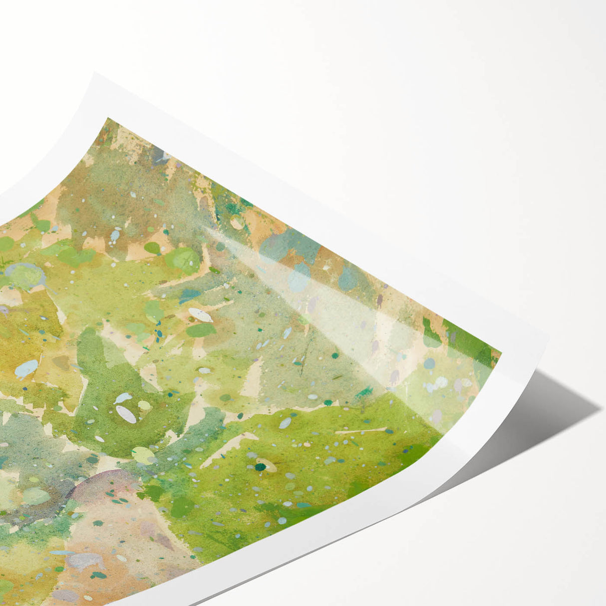 Modern Wall Art – Abstract Color Study for Road Through the Forest