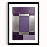 Abstract strokes wall art in a black frame with mat, showcasing vibrant colors and dynamic shapes perfect for modern home decor or office aesthetics.