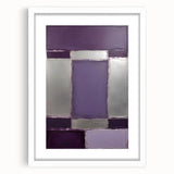 Abstract strokes wall art framed in white with matting, showcasing vibrant colors and dynamic patterns, perfect for modern home decor. Ideal for enhancing living spaces or art collections.