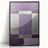 Framed abstract strokes wall art with vibrant colors in black acrylic frame, showcasing a modern design ideal for contemporary home decor. Perfect for gallery walls.