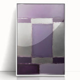 Framed abstract strokes wall art featuring vibrant colors and fluid designs, displayed in a sleek white frame, perfect for modern interior decor.