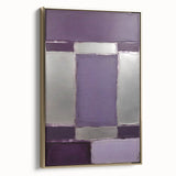 Framed canvas wall art showcasing abstract strokes in gold and neutral tones, offering a modern aesthetic ideal for contemporary home decor. Side view highlights the frame's sleek design.