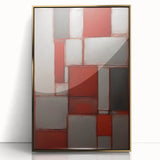 Framed wall art featuring abstract strokes in gold and black, showcasing a modern design that adds elegance to any interior space. Ideal for contemporary decor.